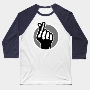 Finger Heart (aqua) Baseball T-Shirt